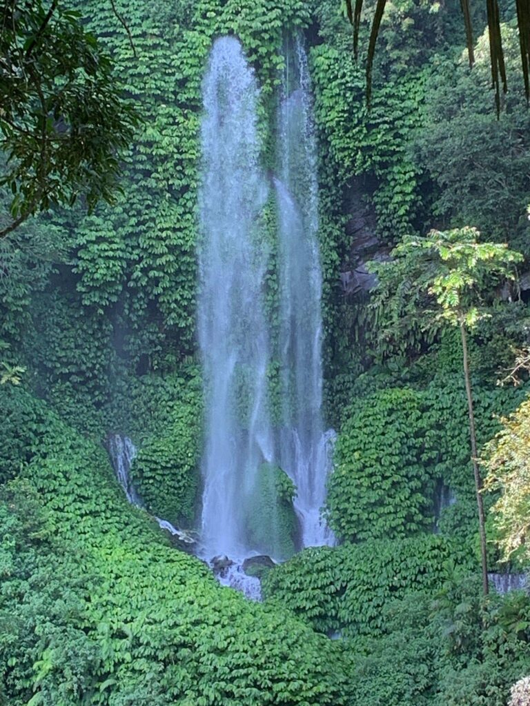 Air Terjun Tiu Kelep Lombok dengan kolam alami dan air jernih